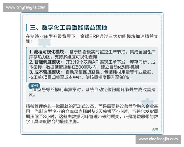 以精益管理为核心推动企业高质量运营与持续价值创造升级转型发展